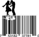 Universal Product Code Art - UPC Barcode Couple Dancing