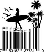 Universal Product Code Art - UPC Barcode Surfer