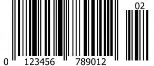 EAN Barcode with 2 digit extension