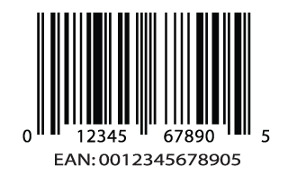 UPC and EAN barcodes for packaging